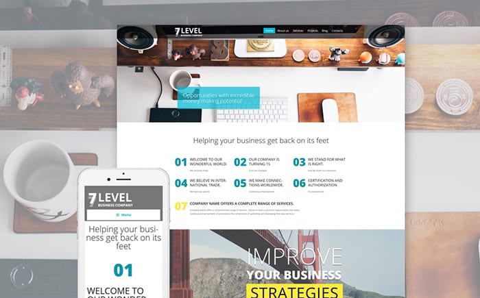 Business Agency WordPress Template