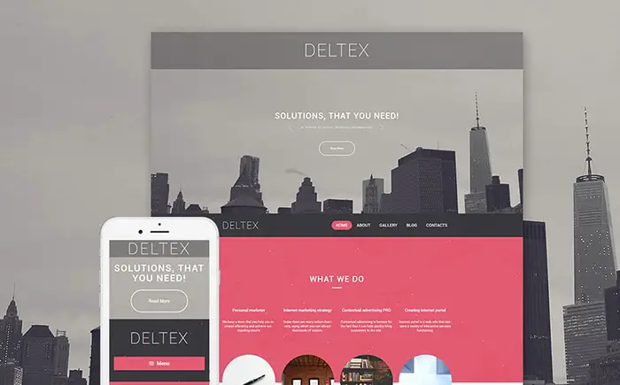 Deltex Business Solutions WordPress Theme