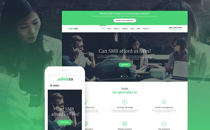 Financial Agency WordPress Theme