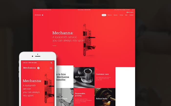Mechanna - Lockmasters WordPress Theme