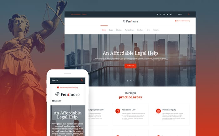 FeniMore Attorney WordPress Theme