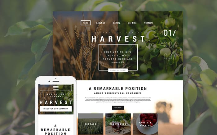 Farming and Agriculture WordPress Theme