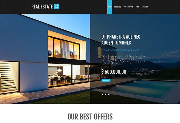 Real Estate Agent WordPress Theme