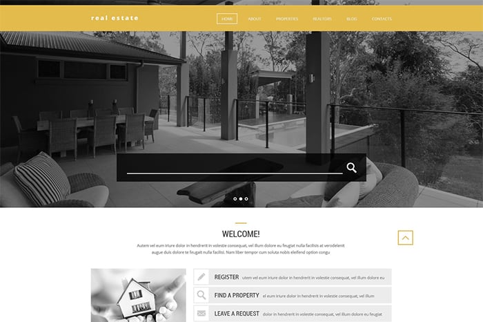 Stylish Real Estate WordPress Theme