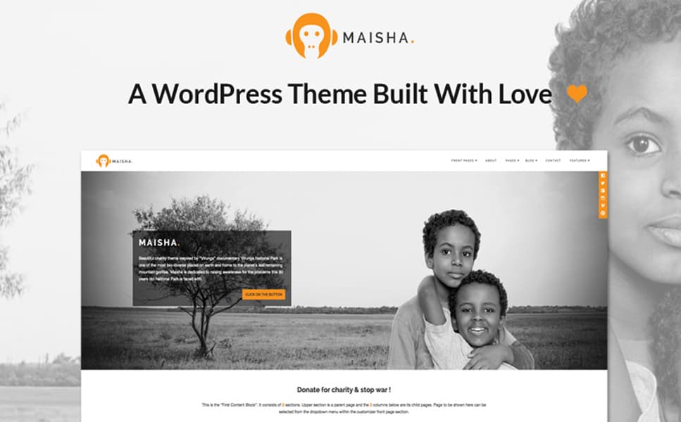  Charity/Non-Profit WordPress Theme WordPress Theme