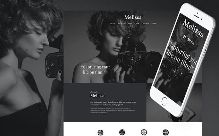 Melissa - Art & Photography & Photographer Portfolio WP Theme
