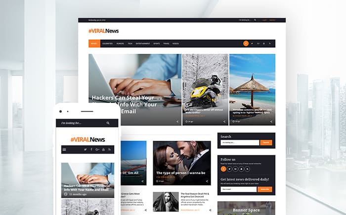 Viral News Portal & Magazine WordPress Theme 