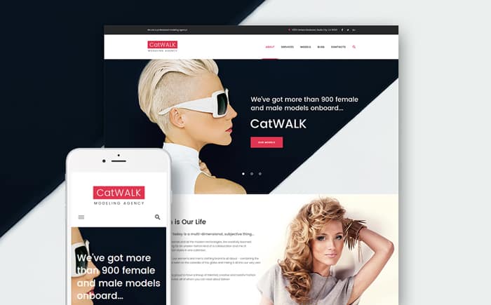 Catwalk - Fashion Modeling Agency Responsive WordPress Theme