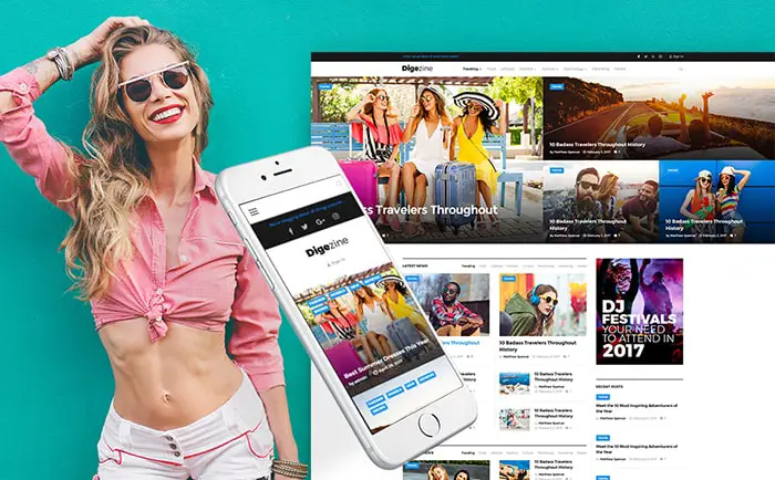 Digezine - News Magazine WordPress Theme 
