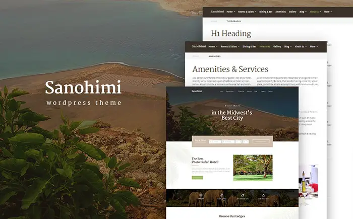  Sanohimi Exotic Hotel WordPress Theme