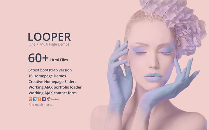 Looper - Multipurpose One/Multi Page Template Website Template