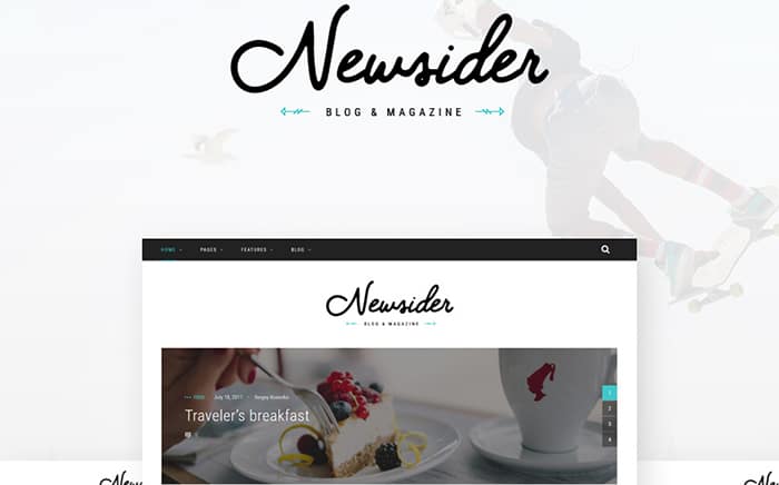 Newsider - Magazine & Blog Clean WordPress Theme