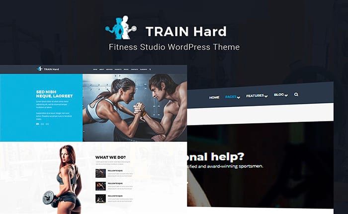 Train Hard Fitness WordPress Theme