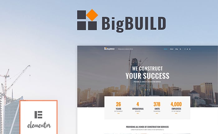 BigBuild - Construction WordPress Theme