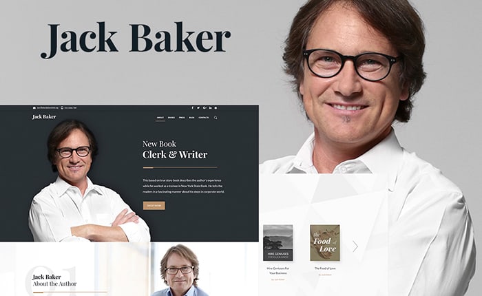 Books Author WordPress Theme 