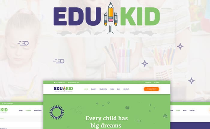 Edukid - Kindergarten & School Education WordPress Theme
