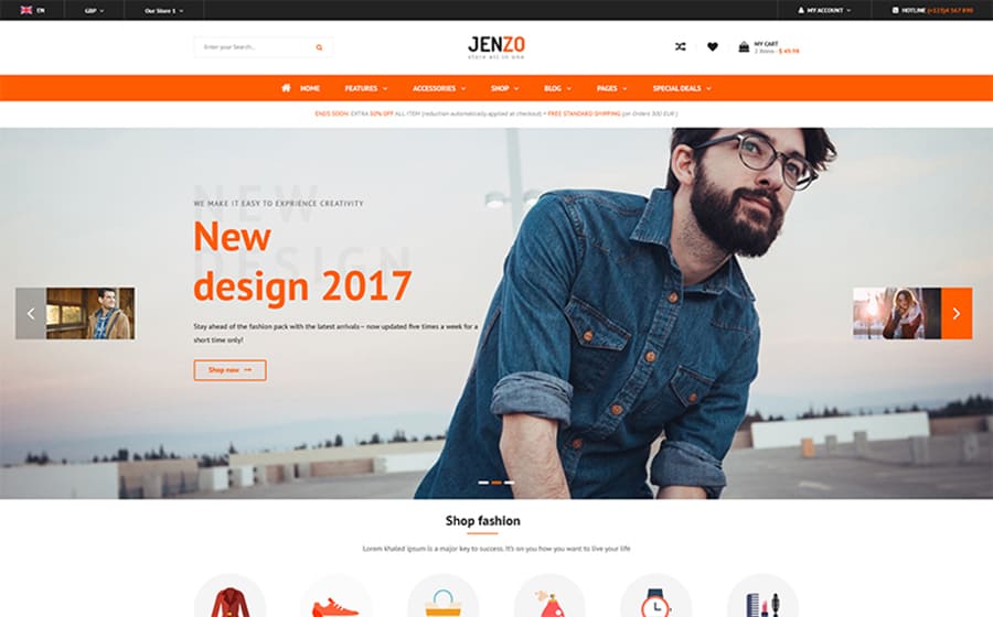 Jenzo - Multipurpose Premium Magento Theme