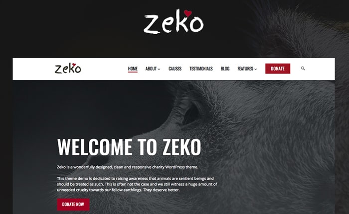 Zeko - Charity/Non-Profit WordPress Theme