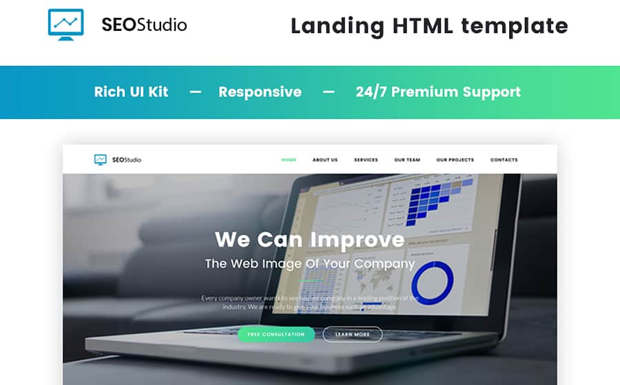 Consulting Landing Page Template 