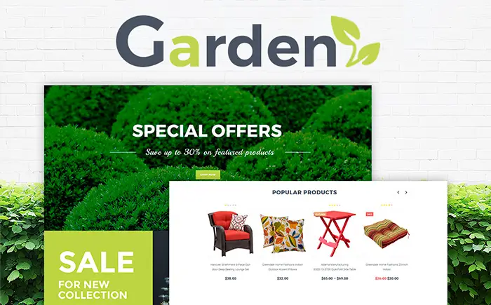 Garden Design Web Template 