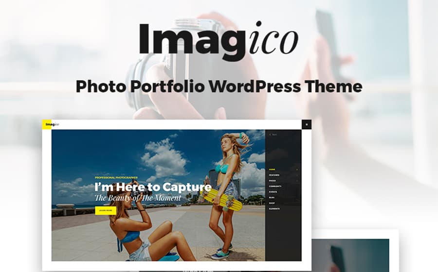 Imagico - Photographer Portfolio WordPress Theme