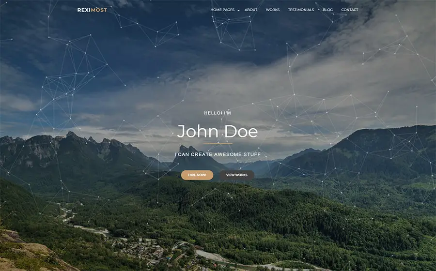 Reximost - Personal Portfolio HTML Website Template