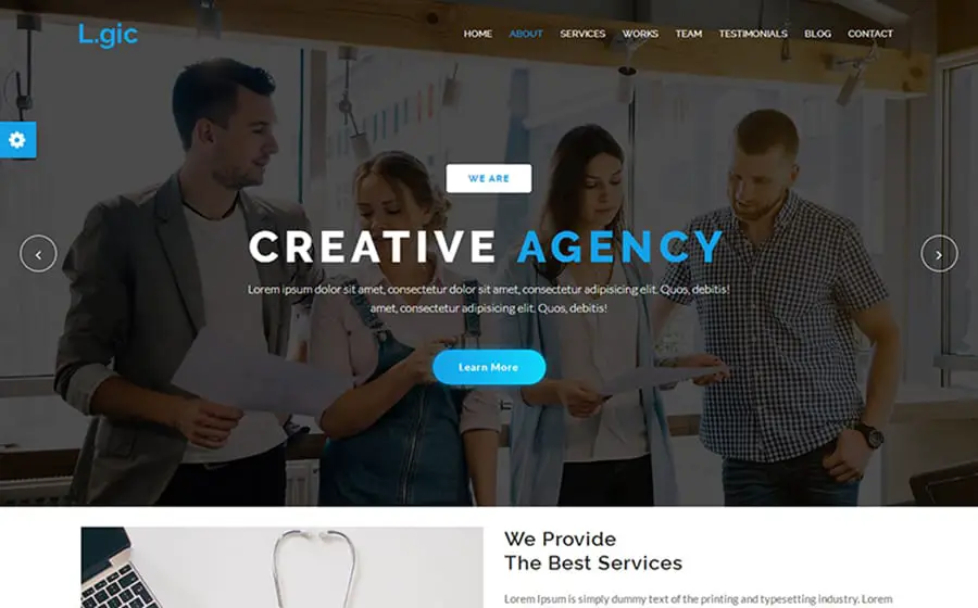 Logic - Material Design Agency Website Template