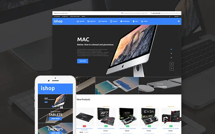 Electronic Shop Magento Theme 