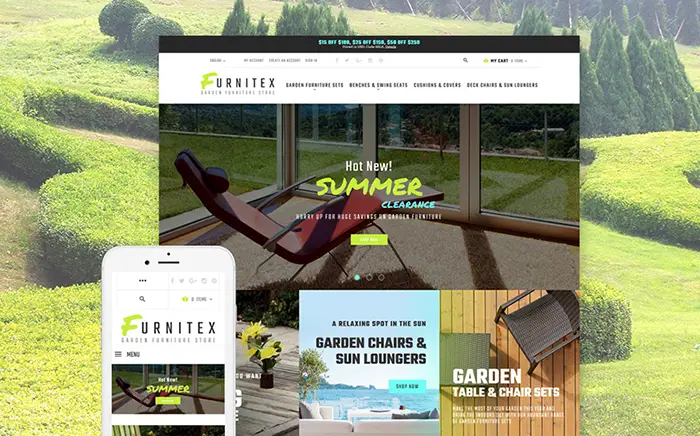 Garden Furniture Magento Template 