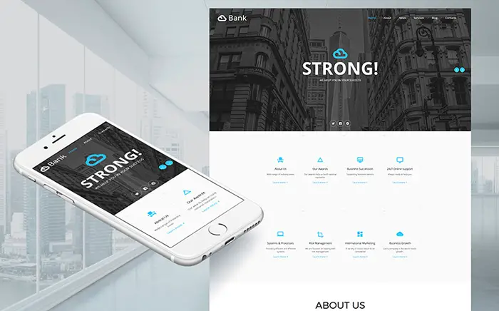 Bank Moto CMS HTML Template
