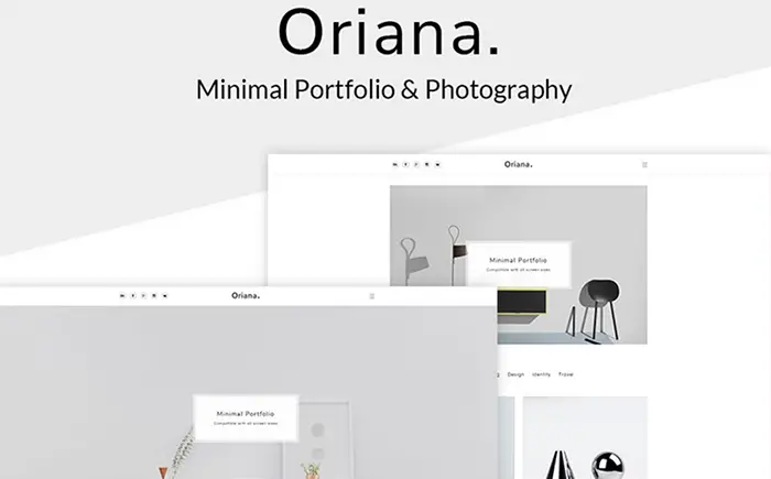 Oriana - Minimal Portfolio & Photography WordPress Theme