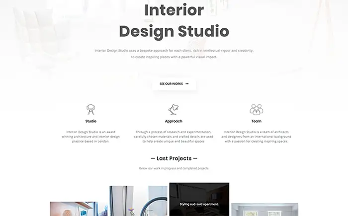 Fracture | Architecture and Interior Design Responsive Website Template