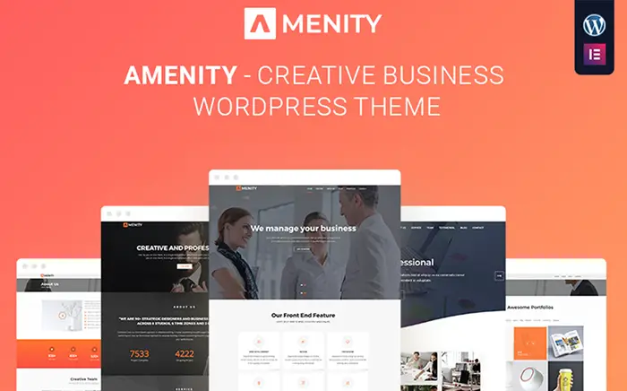 Amenity - Business One Page WordPress Theme