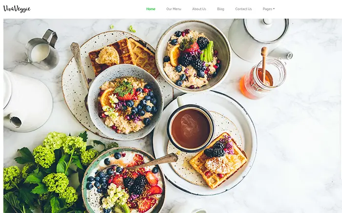 Viva Veggie - Cafe & Restaurant WordPress Theme