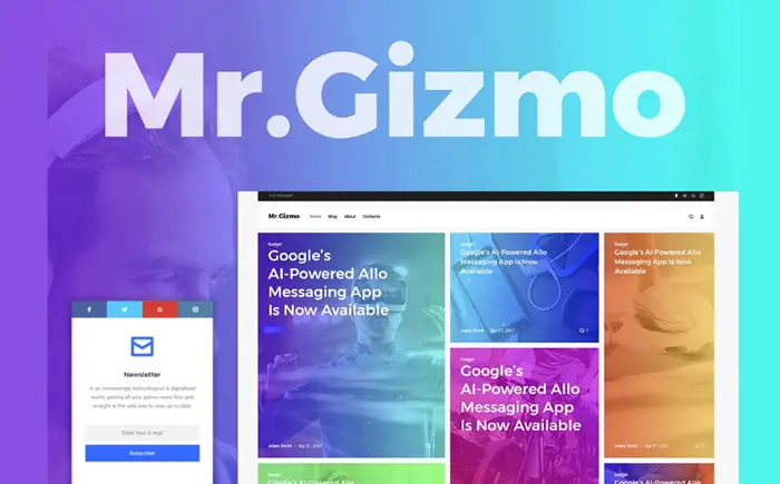 Mr. Gizmo - Technology & Gadgets Blog WordPress Theme 