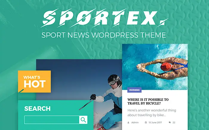 Sport Page WordPress Theme 