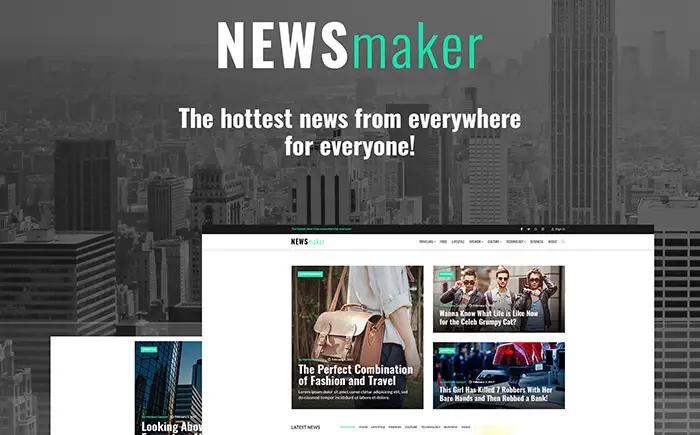 NEWSmaker - News & Magazine WordPress Theme WordPress Theme