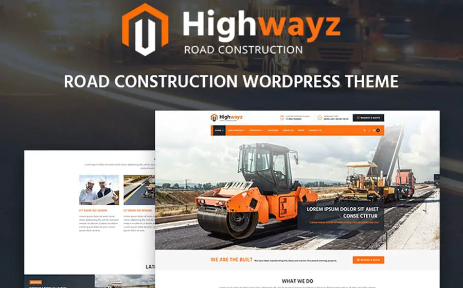 Highwayz - Road Construction WordPress Theme