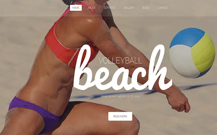 Beach Volleyball WordPress Theme