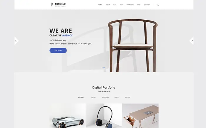 Mindelo - Minimal Portfolio WordPress Theme