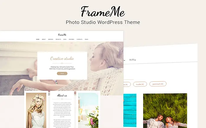 FrameMe - Photography Studio WordPress Theme