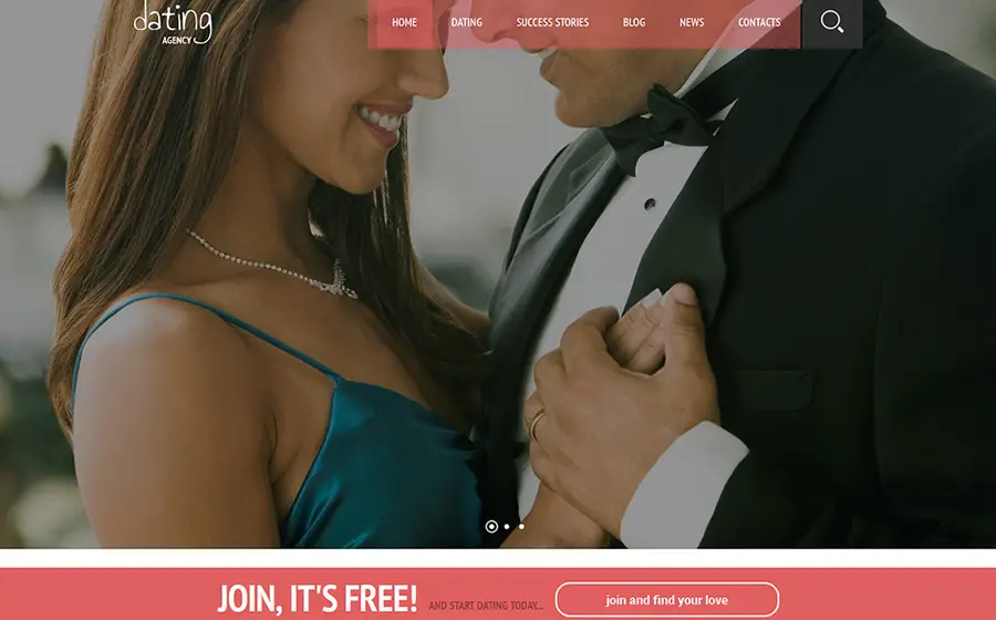 Online Romance WordPress Theme
