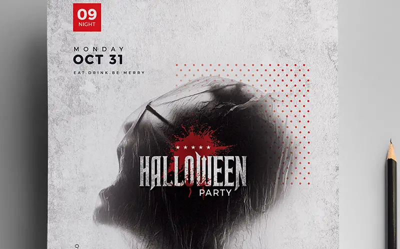 Halloween Party Flyer Corporate Identity Template