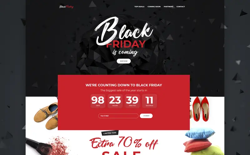 Black Friday - Event Planner Elementor WordPress Theme