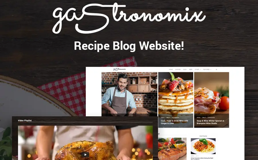 Gastronomix - Restaurant  Elementor WordPress Theme