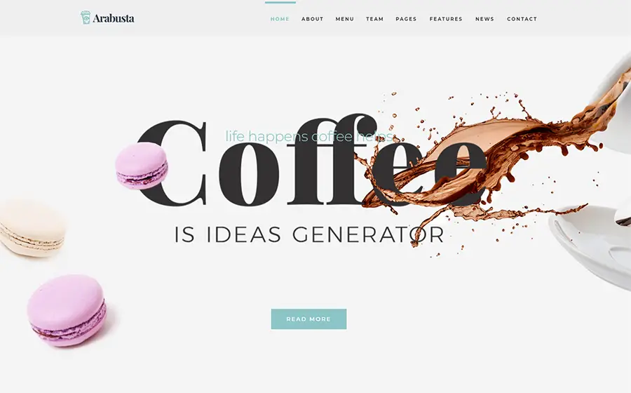 Arabusta - Coffeehouse Elementor WordPress Theme