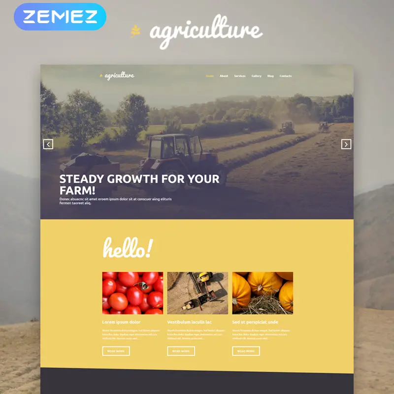 Agriculture WordPress Theme    
