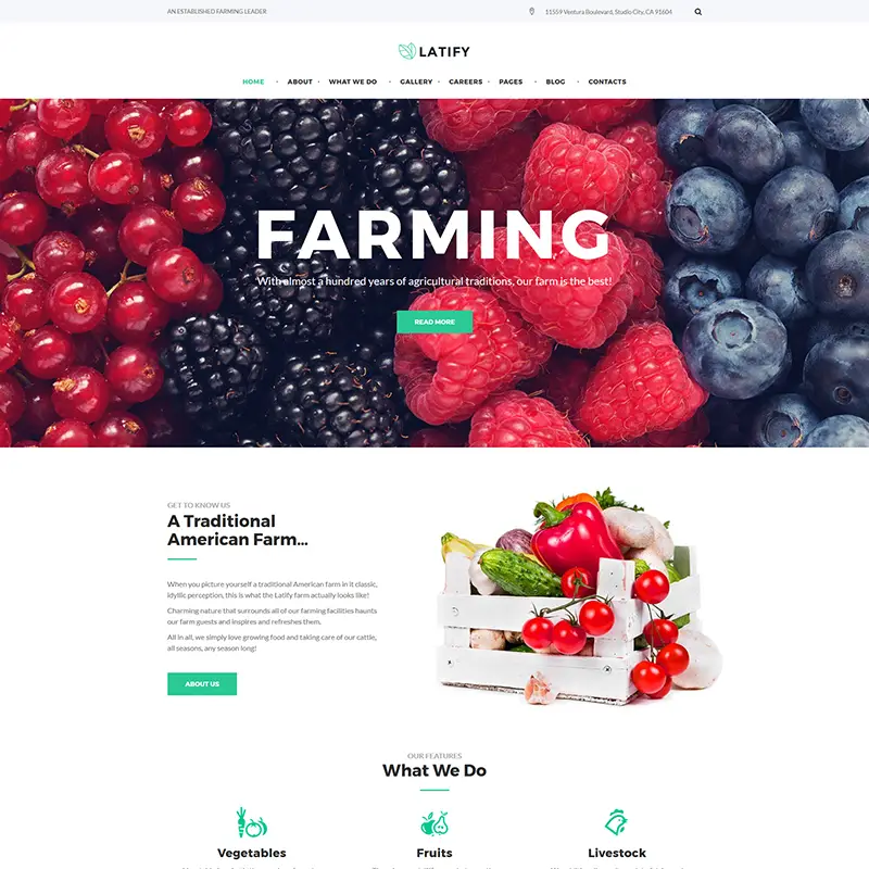 Farmer WordPress Theme    