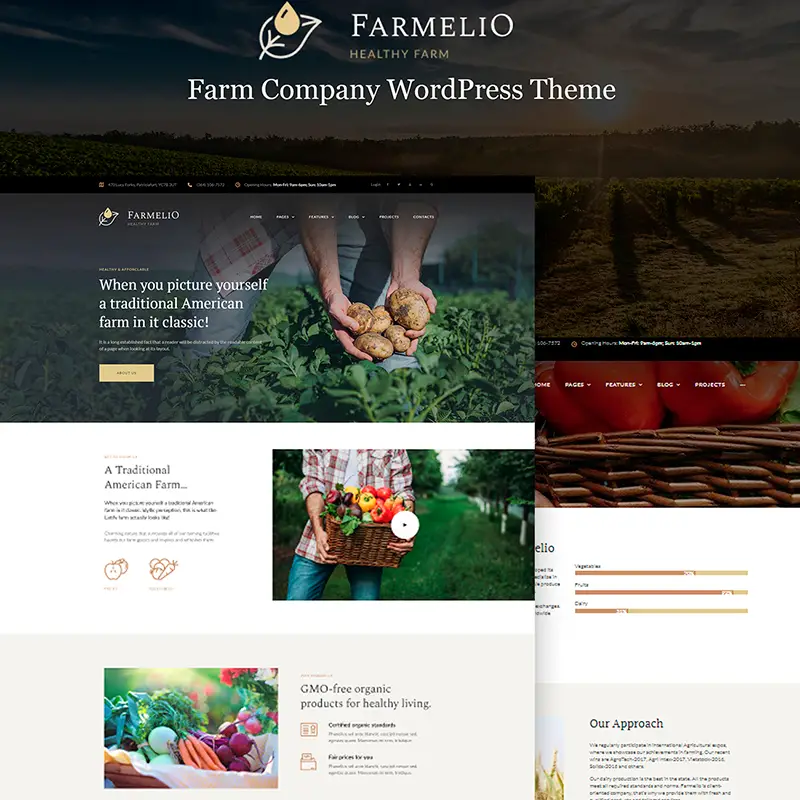 Farmelio - Farm Responsive WordPress Theme