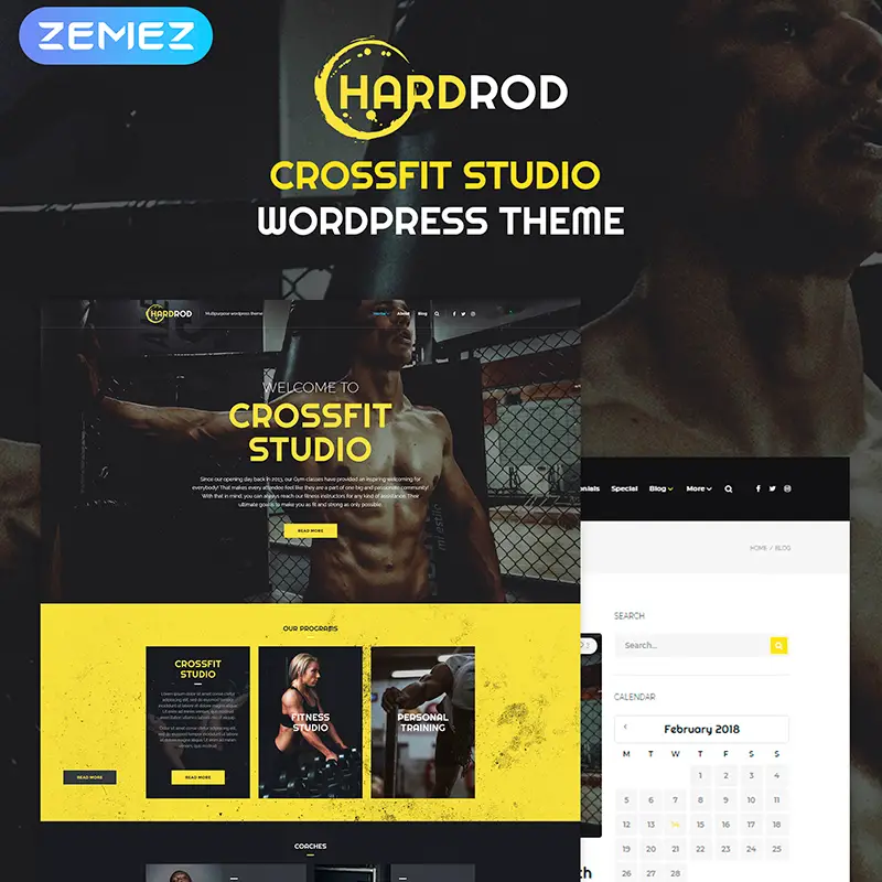 Hardrod - Dynamite Fitness & Bodybuilding WordPress Theme